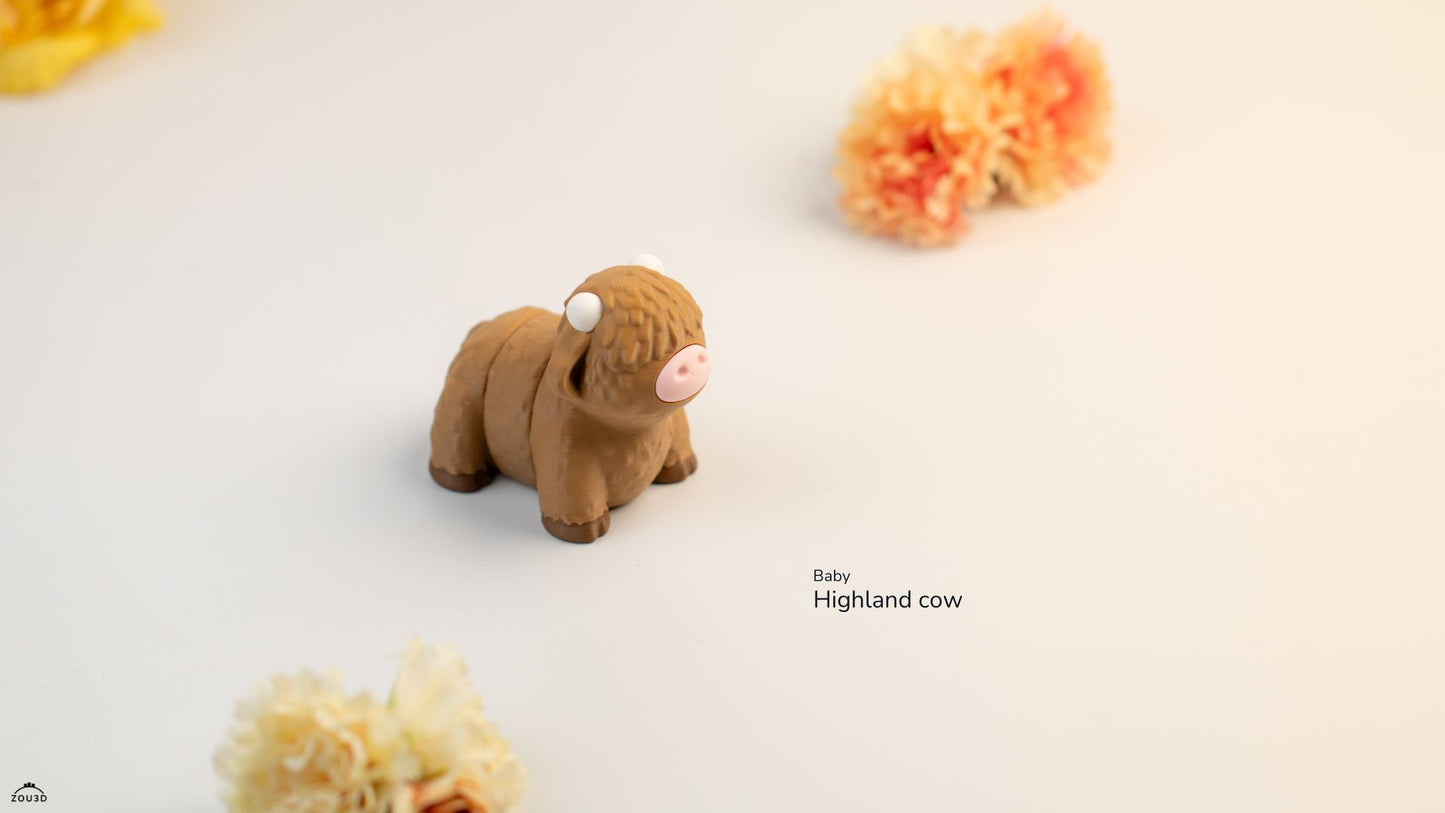 Tiny Highland Cow