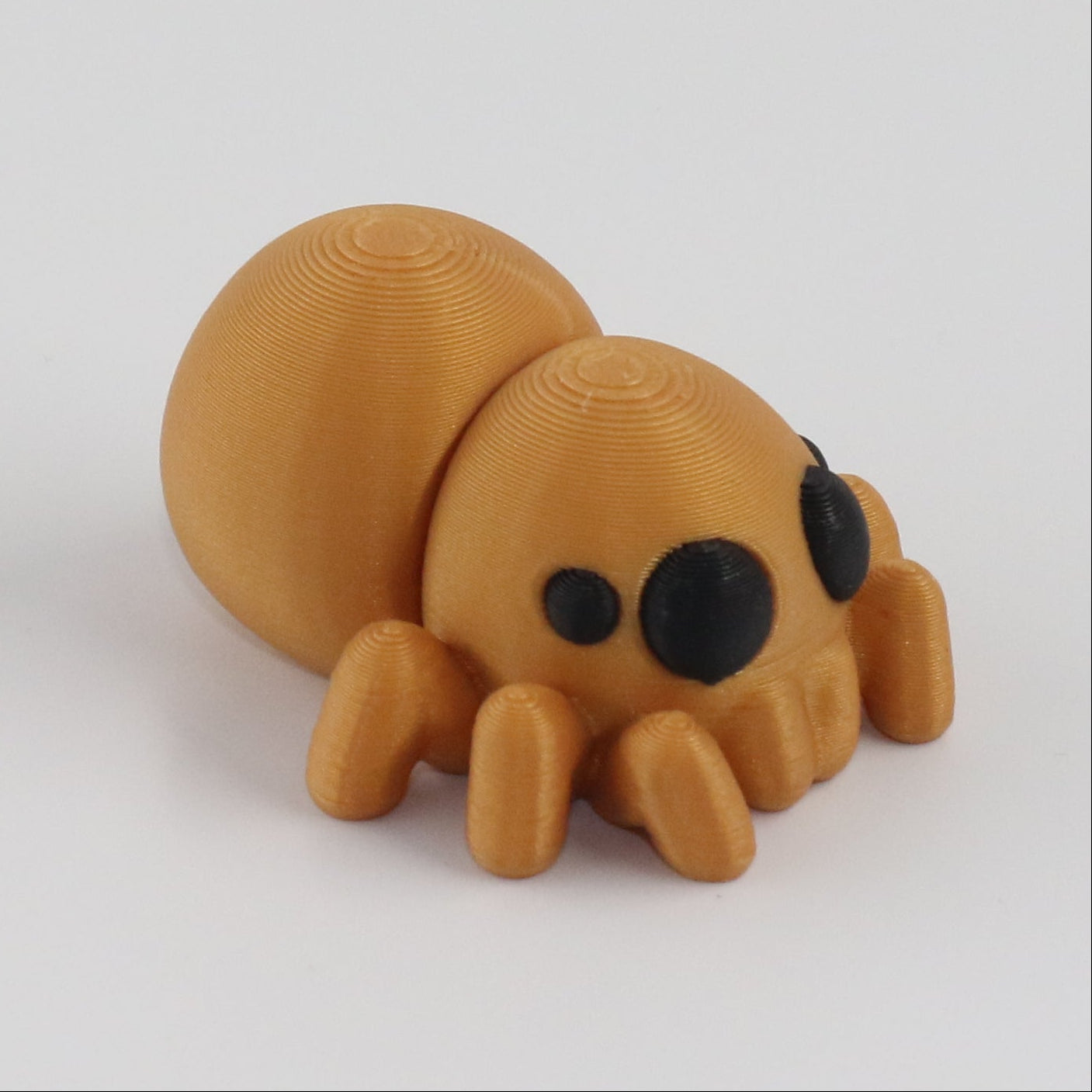 Gold Spider on white background