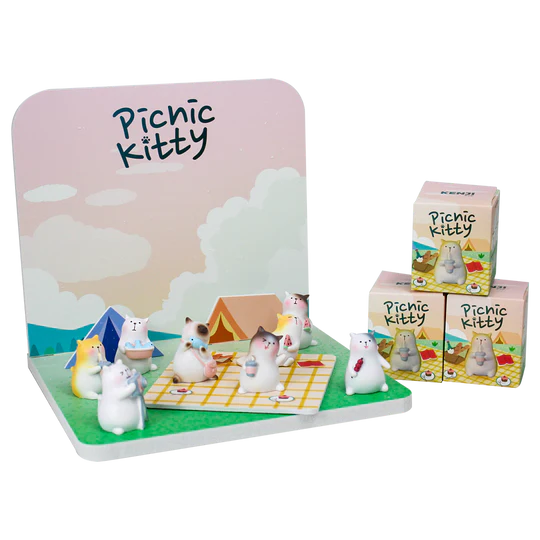 Tomi Picnic Kitty Figurine