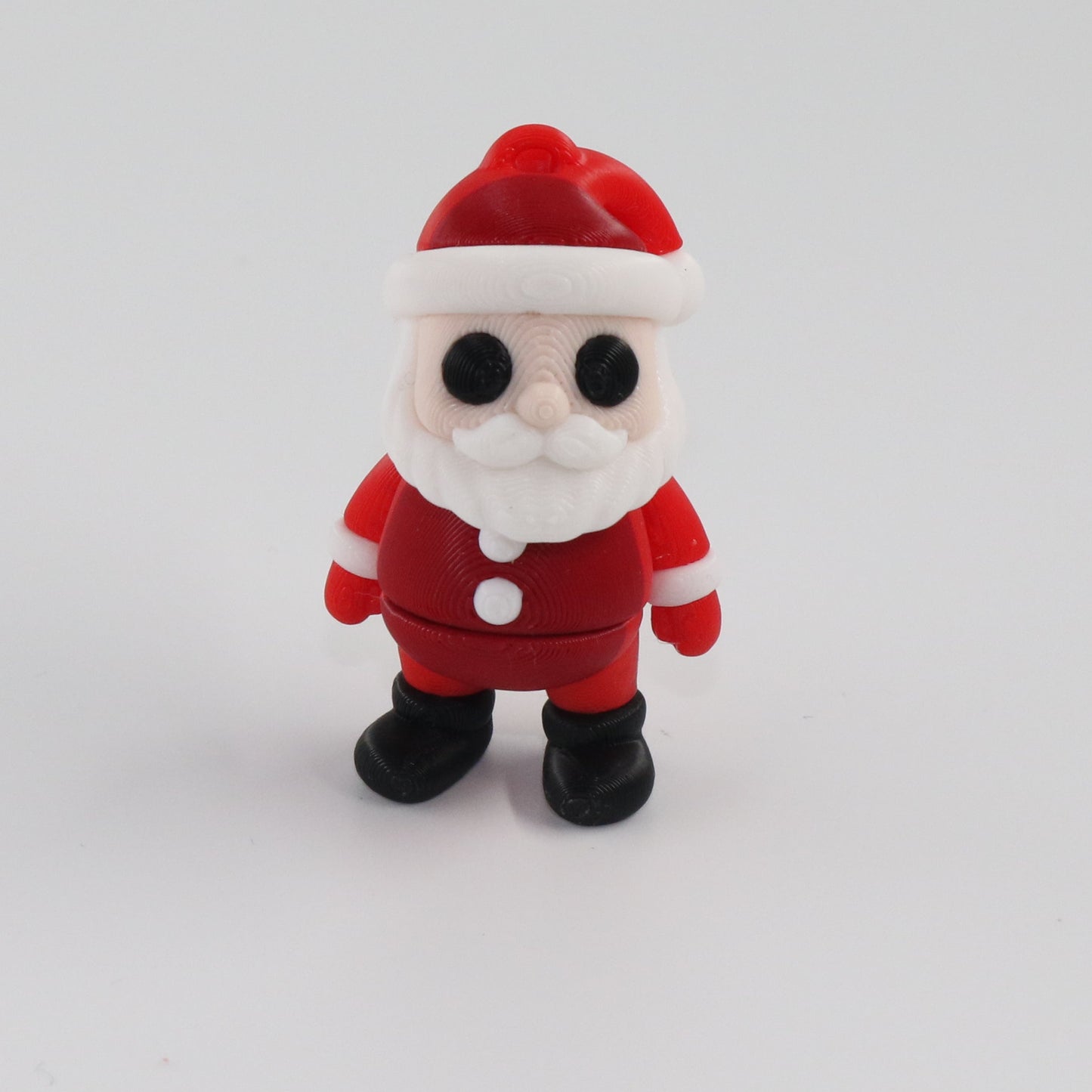 Red santa on a white background