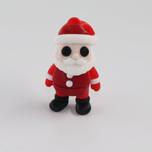 Red santa on a white background